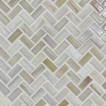 Agate ½ x 1 Herringbone / Color - Asolo Pearl