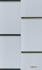 Tomei Modules 6x9 Cinder Natural  • Tomei Flat Bar Evergreen & Sherborne Grey Silk