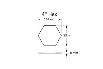 Contourz 4" Hex dimensional