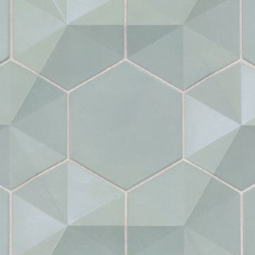 Contourz Fanfare Hex (4") and 4" Hex mix • Color: Gingko