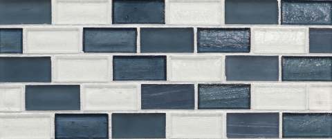 Mizumi 1 x 2 Brick, 33% Cloud Natural, 33% English Blue Natural, 33% English Blue Silk