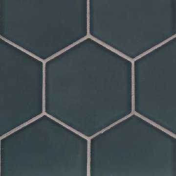 Flux 4 inch Hex / Color - Cottage Blue Silk