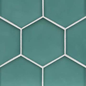 Flux 4 inch Hex / Color - Java Blue Silk