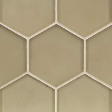 Flux 4 inch Hex / Color - Latte Silk