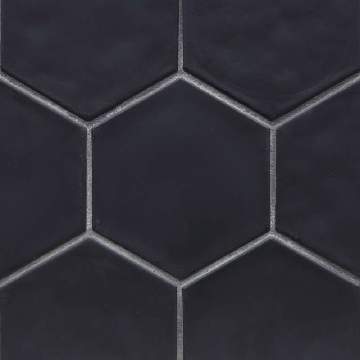 Flux 4 inch Hex / Color - Midnight Black Silk