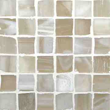 Marbleized 1 x 1 Mosaic / Color - Burlywood Silk