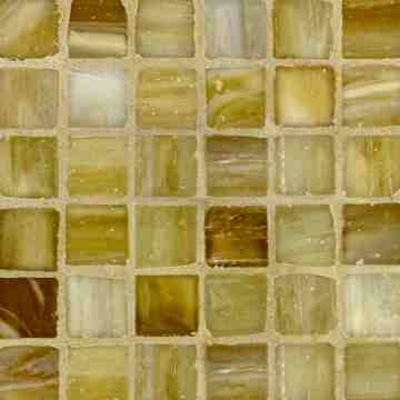 Marbleized 1 x 1 Mosaic / Color - Butterscotch Silk