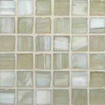 Marbleized 1 x 1 Mosaic / Color - Onyx Silk