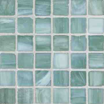 Marbleized 1 x 1 Mosaic / Color - Surf Silk