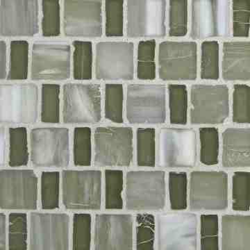 Marbleized Japonaise (½ x 1, 1 x 1) / Color - Honeydew Silk