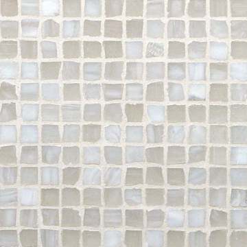 Marbleized ½ x ½ Mini Mosaic / Color - Ivory  Silk