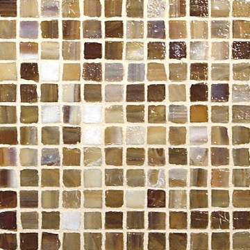 Marbleized ½ x ½ Mini Mosaic / Color - Teak Pearl