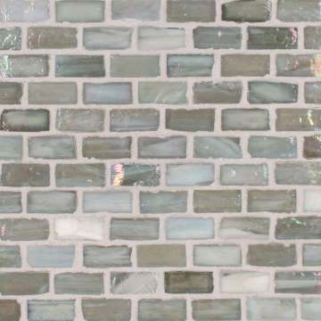 Marbleized ½ x 1 Mini Brick / Color - Silvermoon Pearl