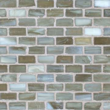 Marbleized ½ x 1 Mini Brick / Color - Silvermoon Silk