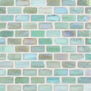 Marbleized ½ x 1 Mini Brick / Color - Surf Pearl