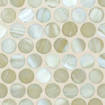 Marbleized Penny Round (¾) / Color - Onyx Silk