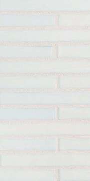 Mizumi ½ x 4 Brick / Color - Bright White Silk (opaque color)