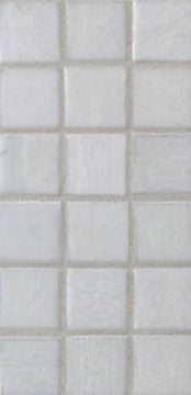 Mizumi 1 x 1 Mosaic / Color - Bright White Silk (opaque color)