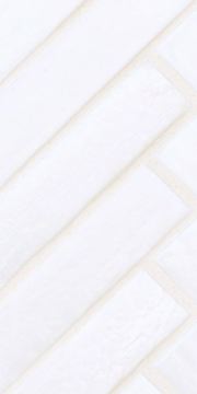 Mizumi 1 x 4 Herringbone / Color - Bright White Pearl (opaque color)