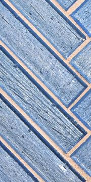 Mizumi 1 x 4 Herringbone / Color - French Blue Natural