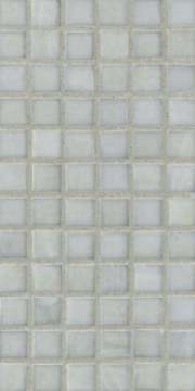 Mizumi ½ x ½ Mini Mosaic / Color - Bright White Silk (opaque color)