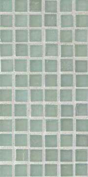 Mizumi ½ x ½ Mini Mosaic / Color - Sea Blue Silk