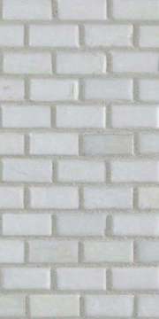 Mizumi ½ x 1 Mini Brick / Color - Bright White Silk (opaque color)