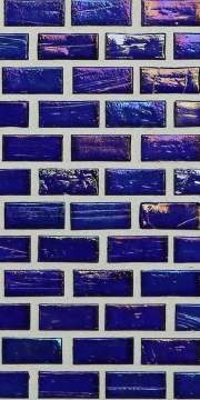 Mizumi ½ x 1 Mini Brick / Color - Murano Blue Pearl