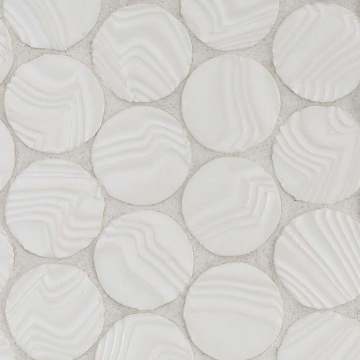 Namibia Round Ripples 1.5" • Color: White Sand