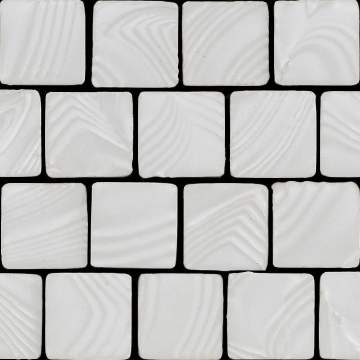 Namibia White Sand • Pattern shown Square Ripples 1.25 x 1.25"