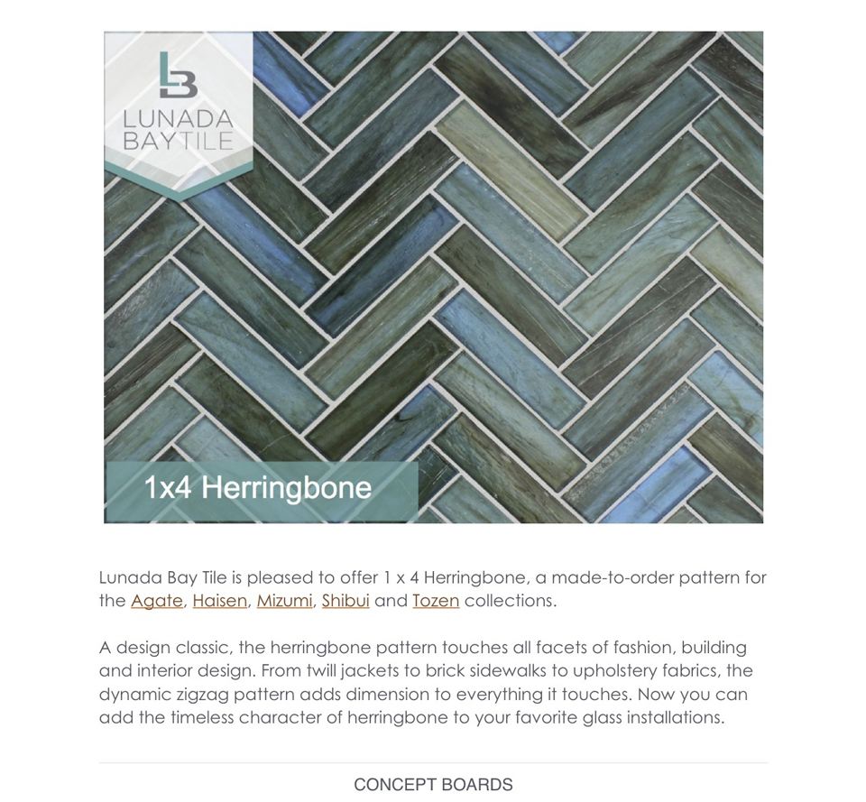 1 x 4 Herringbone