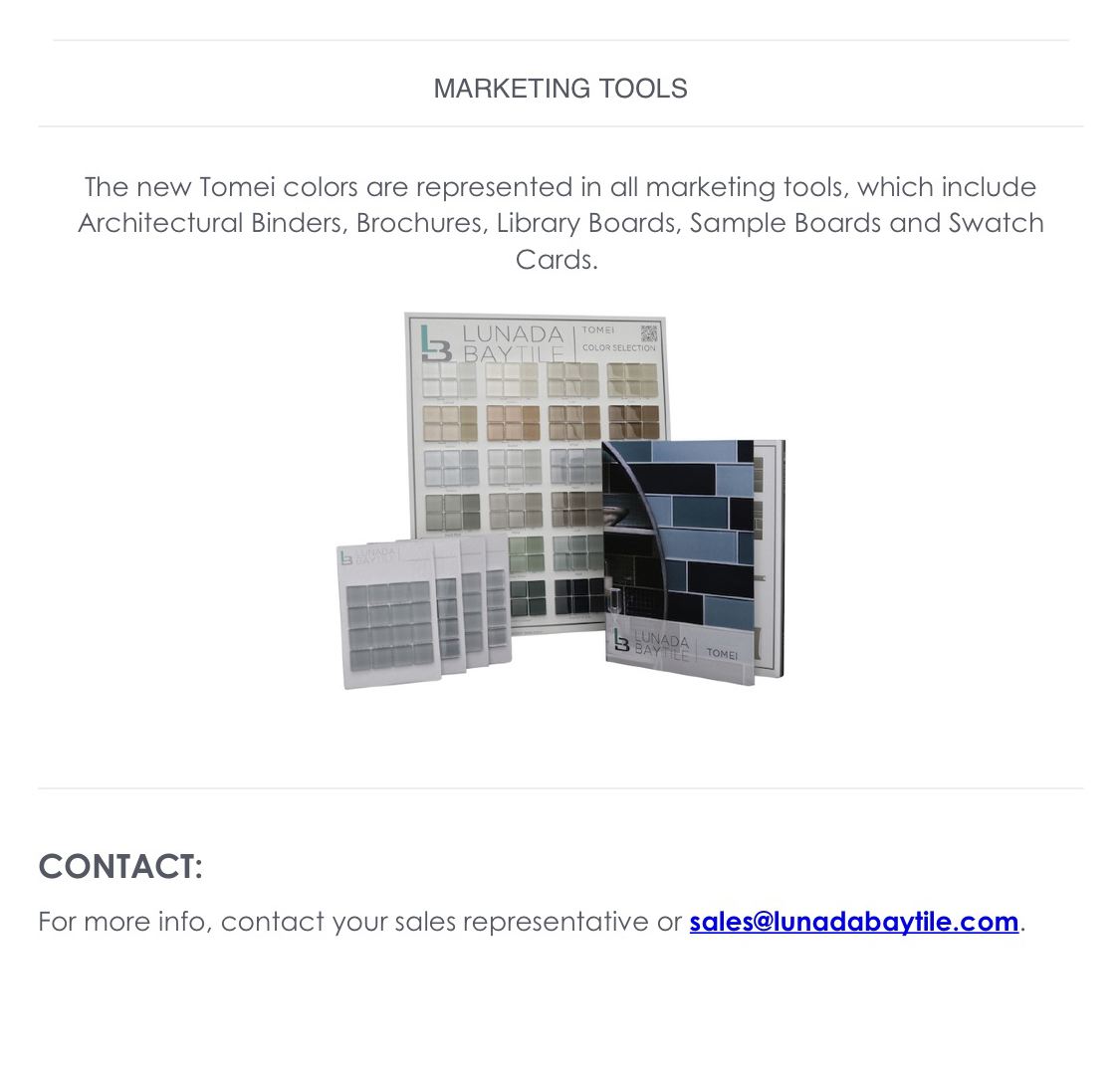 New Tomei Colors