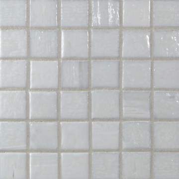 Mizumi 1 x 1 Mosaic / Color - Bright White Natural (opaque color)