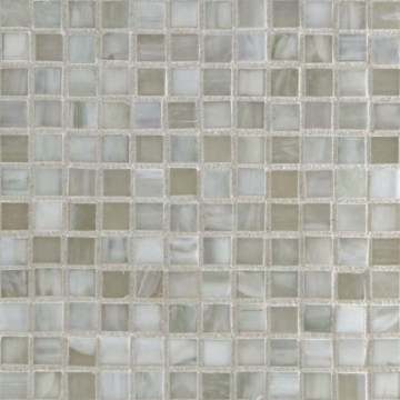 Shibui ½ x ½ Mini Mosaic / Color - Bleached White Silk