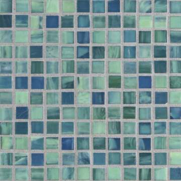 Shibui ½ x ½ Mini Mosaic / Color - Turquoise Silk