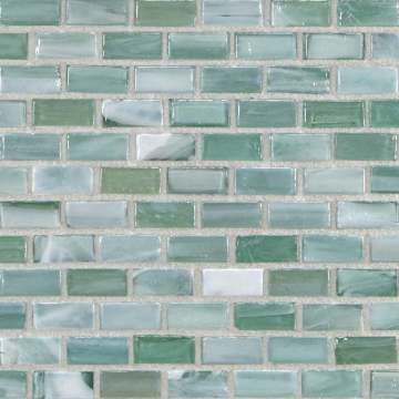 Shibui ½ x 1 Mini Brick / Color - Soft Teal Natural