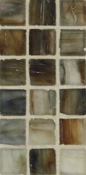 Sumi-e 1 x 1 Mosaic / Color - Karatsu Silk