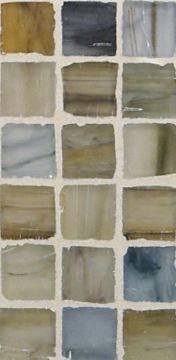 Sumi-e 1 x 1 Mosaic / Color - Kukai Silk