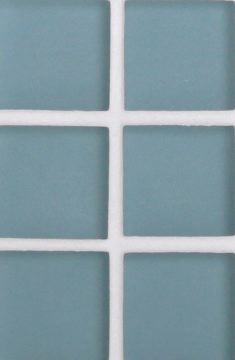 Tomei 1 x 1 Mosaic / Color - Wedgewood Blue Silk