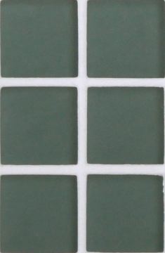 Tomei 1 x 1 Mosaic / Color - Woodland Green Silk