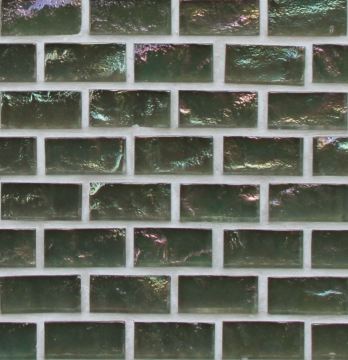 Tomei ½ x 1 Mini Brick / Color - Evergreen Pearl