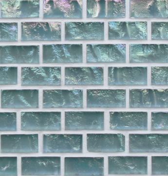 Tomei ½ x 1 Mini Brick / Color - Wedgewood Blue Pearl