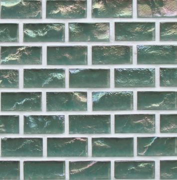 Tomei ½ x 1 Mini Brick / Color - Woodland Green Pearl