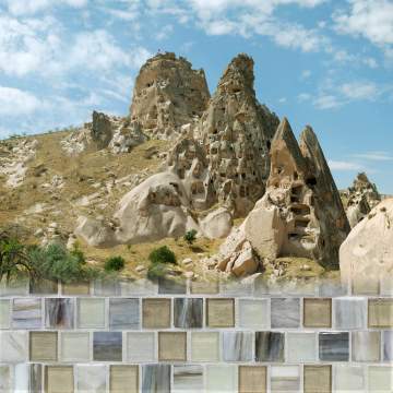 Tommy Bahama<sup>®</sup> 1 x 1 Offset Mosaic / Color - Cappadocia