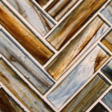 Tozen 1 x 4 Herringbone / Color - Copper Natural