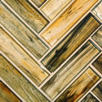 Tozen 1 x 4 Herringbone / Color - Tin Natural