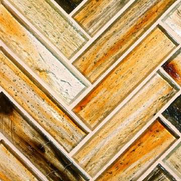 Tozen 1 x 4 Herringbone / Color - Yttrium Natural