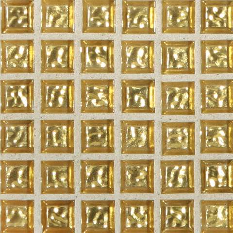 Venetian ½ x ½ Mosaic / Color: Gold / Finish: Wave (LIMITED TO STOCK ON HAND)