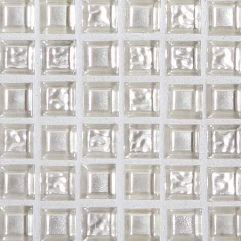 Venetian ½ x ½ Mosaic / Color: White Gold / Finish: Smooth and Wave Mix (LIMITED TO STOCK ON HAND)