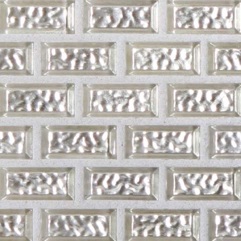 Venetian ½ x 1 Brick / Color: White Gold / Finish: Wave (LIMITED TO STOCK ON HAND)